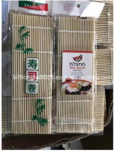 China Premium Bamboo Cotton Threads Healthy Sushi Rolling Mat on sale