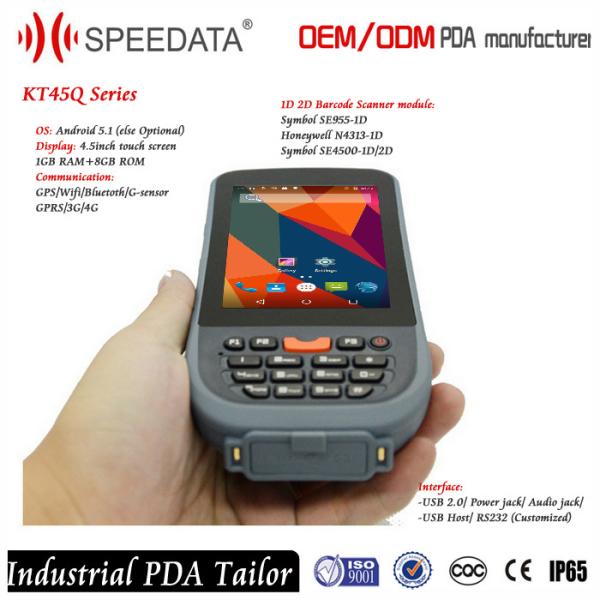 Cheap For Android Barcode Scanning with Wifi and 4G LTE Supportive 2017 Handheld Mobile Phone Barcode Reader for sale