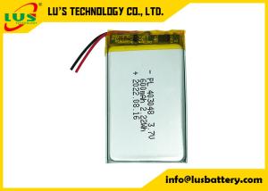 LP403048 3.7v 600mah Rechargeable Lithium Battery Flexible Li Polymer