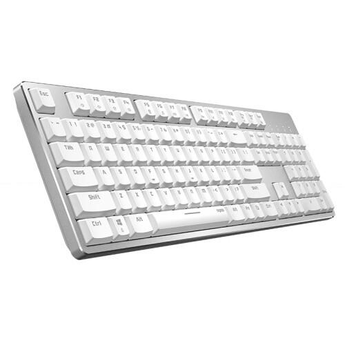 Cheap Bluetooth Mechanical Gaming Keyboard , White Gaming Keyboard With Portable Design for sale