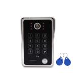 RFID Card Unlocking Video Intercom Door Phone Door bell with Keypad codes for