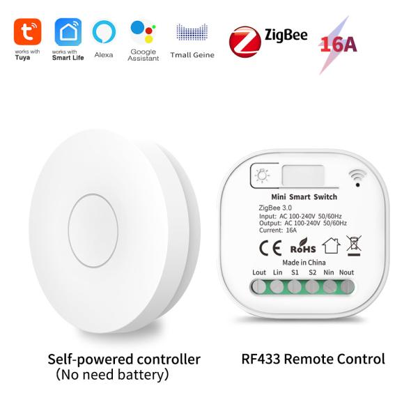 Cheap Wifi Zigbee Touch Switch White 86*86*35mm Self Generating Zigbee Wifi Module for sale
