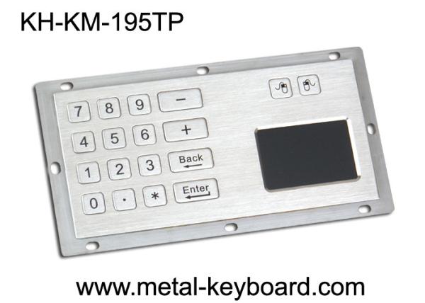 Cheap Metallic Numeric Industrial Keyboard with Touchpad 16 Keys Dust Proof for sale