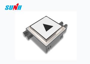 Acrylic Square Elevator Push Button Small Size With 4 Lines Connection Port