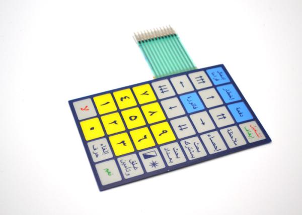Cheap Metal Dome Membrane Switch Keyboard For Remote Controller 110mmx70mm for sale