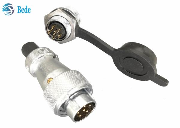 Cheap WS16 Panel Mounting 8 9 10 Pin Circular Connector PVC soft plastic With Dust Cover for sale