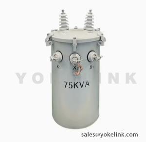 China 75KVA CSA C2.2-06 Single Phase Transformer With Radiator For Industrial Electricity on sale