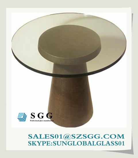 Cheap rotating glass coffee table (round,oval,square,rectangle) for sale