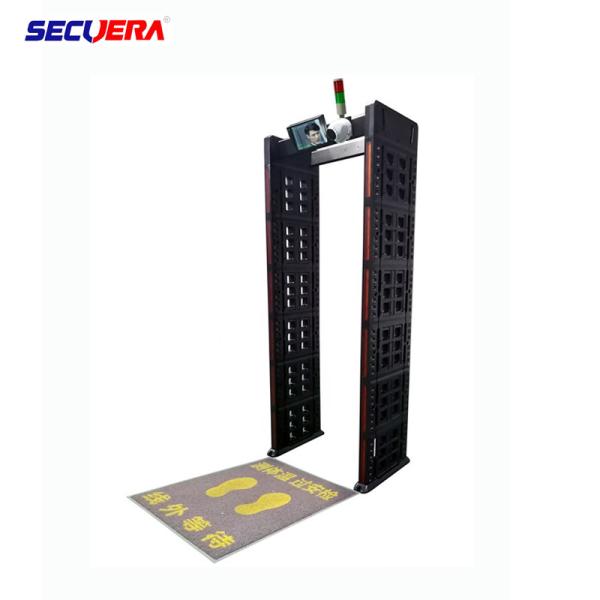 Cheap 18 Zones Walk Through Temperature Scanner Non Contact Door Frame LCD Display for sale