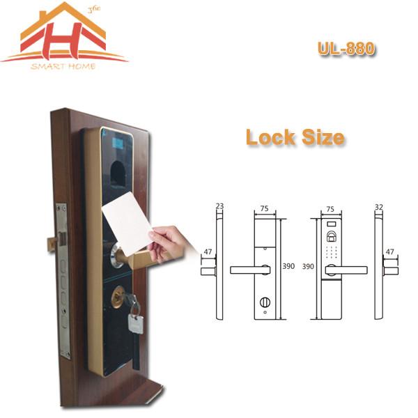 Home Automation RFID Card Door Lock With Optical or Capacitive Fingerprint