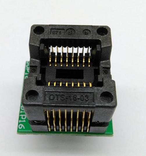Cheap OTS8 *2 /20 -1.27-01 test socket adapter with PCB for sale