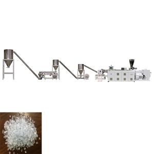 Transparent Pvc Pellet Making Machine / Plastic Pelletizing Line