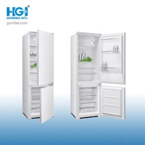 China Build In LED Double Door Bottom Freezer With Drawers on sale