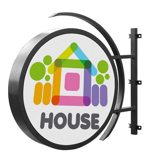 Cheap Waterproof Wifi Control Round LED Sign For Bar / Coffee Shop / Gate for sale