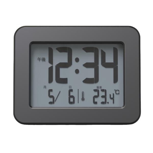 Cheap Battery-Operated Multifunction LCD Alarm Clock with RC Time Sync and Temperature for sale