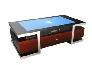 Touch Coffee Table Drawer Style Windows OS Multi-Function LCD Indoor Monitor Touch Screen Coffee Gaming Table