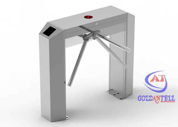 Cheap Semi automatic Tripod Turnstile Gate Access Control System With RFID Reader for sale