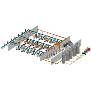 Automatic PVC Mixing Centralized Feeding System For Plastic Material Industrial