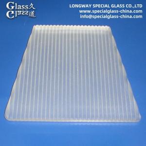 China Pressed Sandblasting Soda Lime Glass Light Cover Led Light Lens Cover on sale