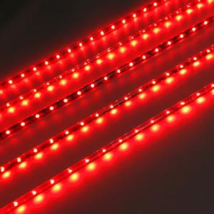 China Outdoor 360 Degree Glow LED Meteor Tube Fairy String Lights with RGB Color LED Pixel Light Source and 3D Corrugated Pipe on sale
