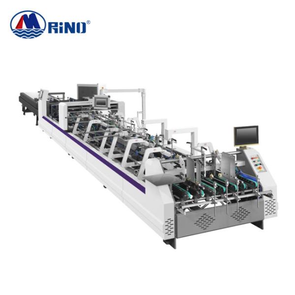 Cheap Crash Lock Bottom Folding Gluing Machine 7000kgs For Paperboard for sale