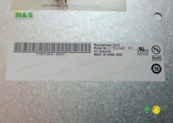 Cheap G156XW01 V1 Hard coating AUO LCD Panel , 15.6 inch medical lcd display for sale