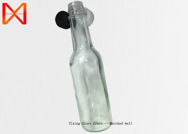 Cheap Smooth Touch Bulk Sauce Bottles , Glass Woozy Bottles Long Durability Anti Skid for sale