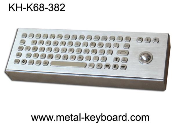 Cheap Vandal proof Industrial Computer Keyboard with trackball and 71 Keys for sale