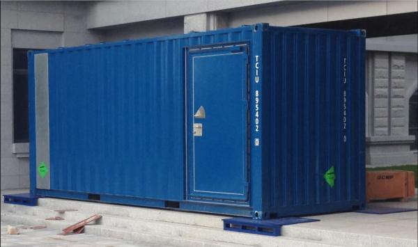 Cheap 20ft Prefabricated 16 Racks Container Data Center With In Row Air Conditioning for sale