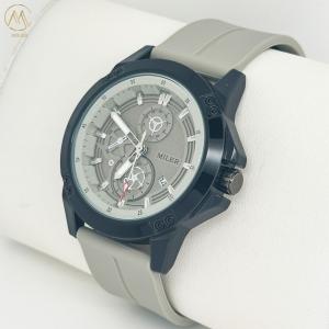 Sport Quartz Watch Silicone Strap With Date Alloy Case Wristwatch Gift