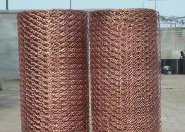 Cheap Brass / Copper Hexagonal Wire Mesh 0.5-2m Width For Protection for sale