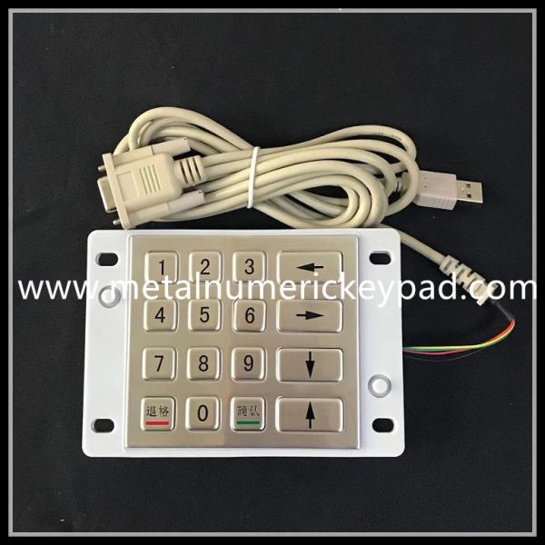 Cheap Waterproof 4X4 Matrix Metal Numeric Keypad 16 Keys R232 Interface for sale