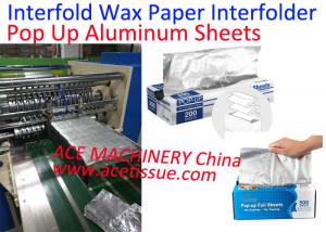 China Automatic Interfolded Aluminum Foil Sheets Interfolder Machine For Burger Tissue on sale