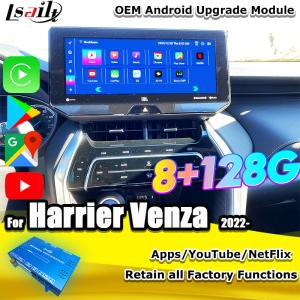 Lsailt OEM Android Upgrade Module for Harrier Venza Toyota 2022-12.3 Inches Android Multimedia Interface with YouTube, NetFlix