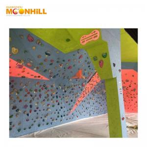 China Children Indoor Climbing Wall Reinforced Fiberglass 1.2*2.4m For Shopping Mall on sale