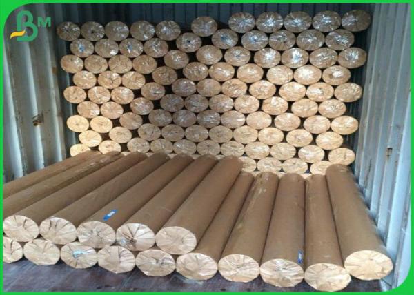 Cheap 50gsm - 80gsm Plotter Paper Roll Soft Smoothy Wood Pulp Material White Color for sale