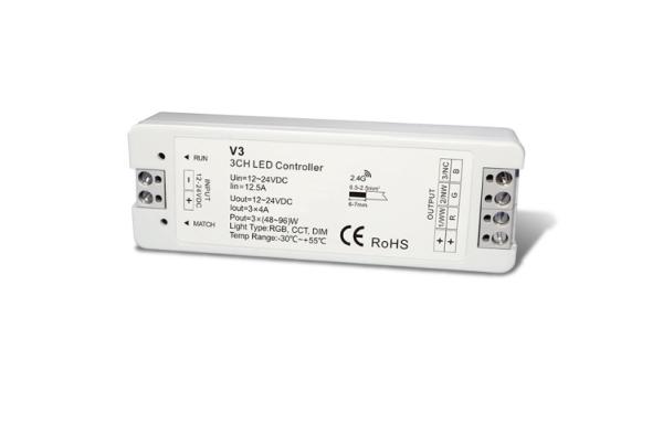 Cheap Constant Voltage Programmable LED Light Controller 3 Channels With High Efficiency for sale