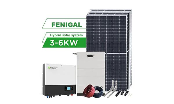 Cheap One Stop Solutions Solar Panel Power System 3KW 6KW Complete Hybrid Set for sale