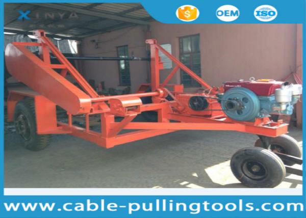 Cheap 5T Multi function Full Cable Drum Trailer Other Tools With Water Cooled Diesel Engine for sale