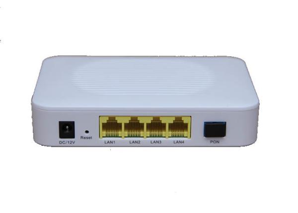 Cheap Plug And Play FTTX 4FE GEPON ONU Optical Network Unit Plastic Shell With One Uplink EPON Port for sale