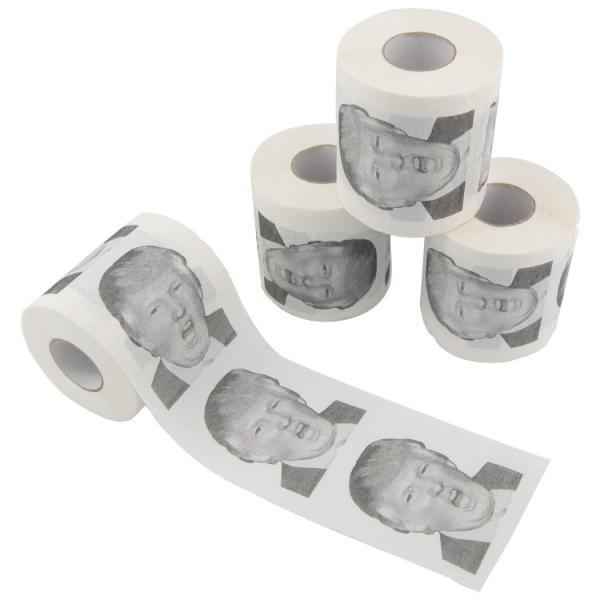 Cheap Trump Head Pattern Mixed Pulp Tissue Paper Roll for sale