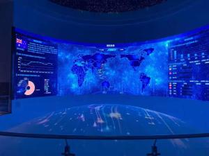 Speech Hall Big LED Screen Wall LED TV P3 Curved LED Display Screen RGB