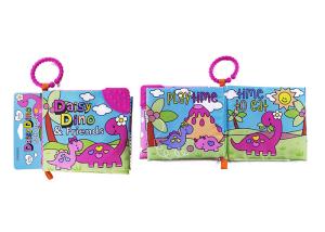 Best Colorful Soft Teether Book With Crinkle Sound , Safe Teethers For Babies wholesale