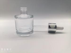 China Glass Button Dropper Bottle Slopy Shoulder 35ml Personal Care Packaging on sale