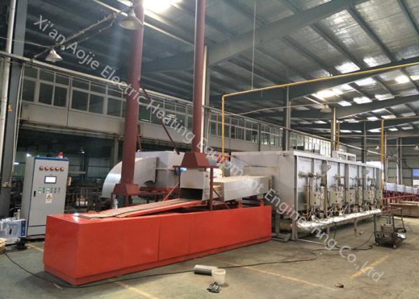 Cheap High Temperature Continuous Brazing Furnace With Cooling Section / Heat Exchanger for sale
