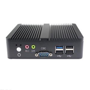 Ubuntu Linux 8GB 128GB SATA SSD ITX MINI PC Wins 10 1000Mbps