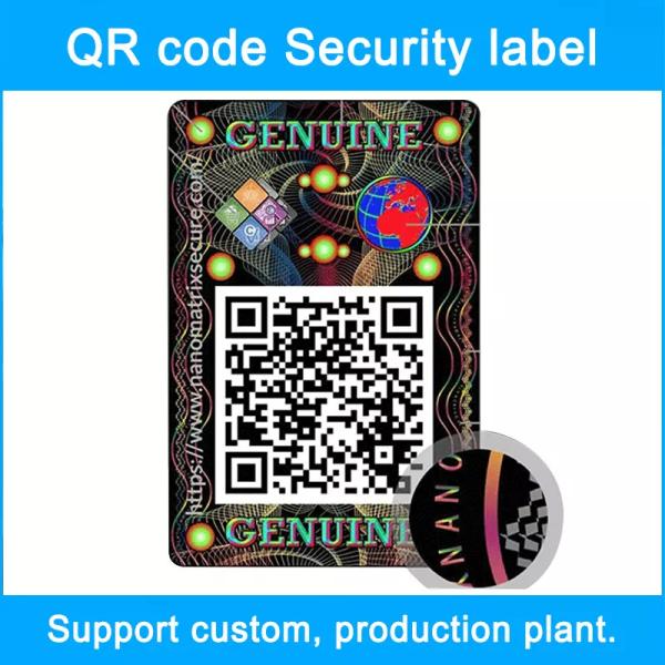Cheap QR Code Scanning Query Multi Layer Label Anti Counterfeit Custom Wine Stickers for sale