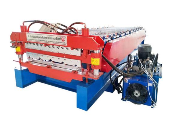 Cheap Two layer exchange freely double layer roll forming machine have hydrualic driving system for sale