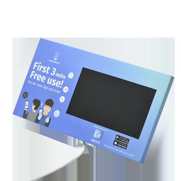 Cheap Custom print cardboard LCD video display with back stands for video point of sales marketing for sale