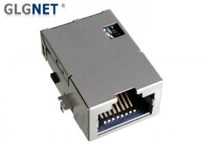 Best Latch Up 1 Port RJ45 Magnetic Ethernet Jack Shielded EMI Finger 0.2mm Thickness wholesale